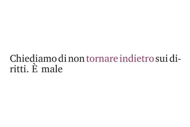 tornare indietro