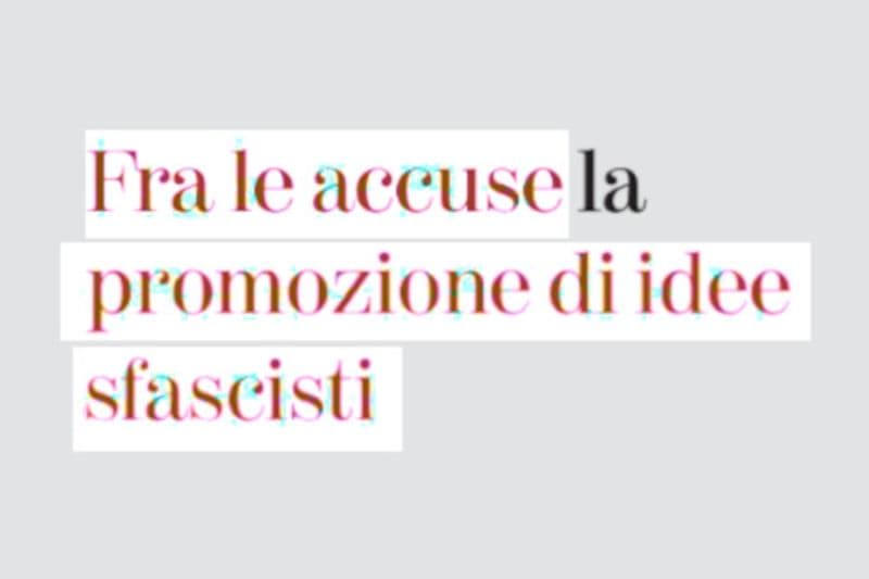 crimine di idee sfasciatrici
