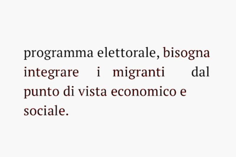 bisogna integrare