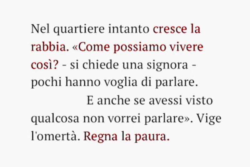 regna la paura