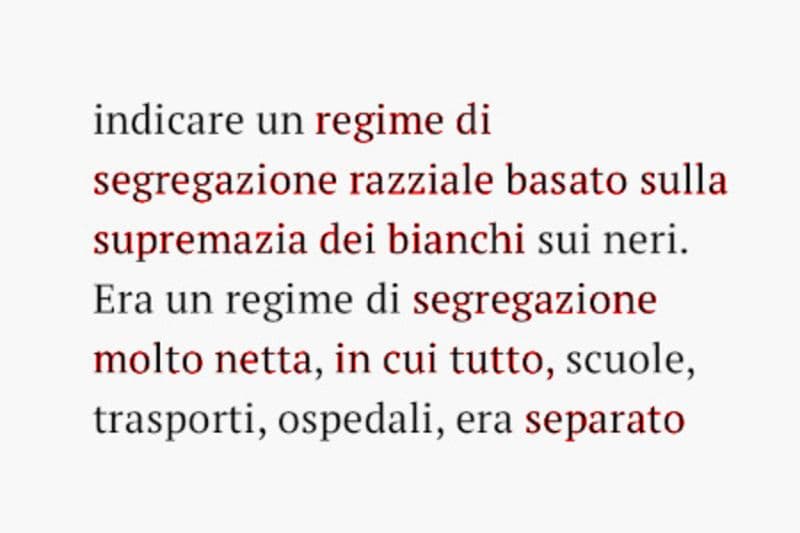 regime di segregazione