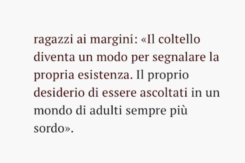 coltello esistenziale