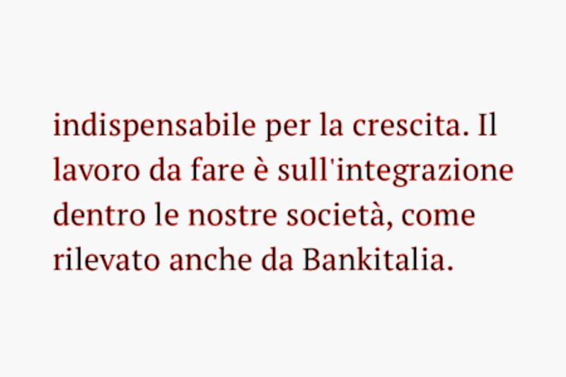 indispensabile alla crescita