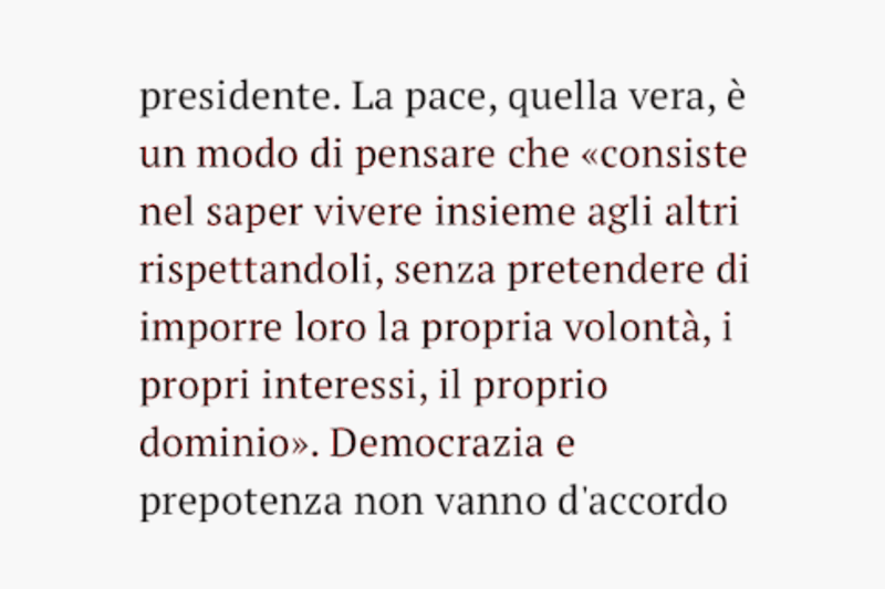con un filo di turbamento