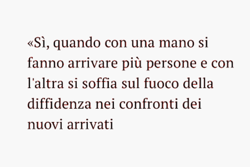 dei nuovi arrivati
