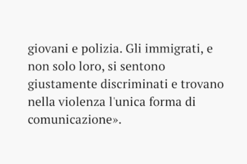 giustamente discriminati