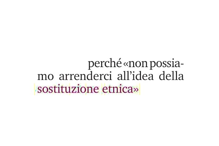 evocare sostituzione