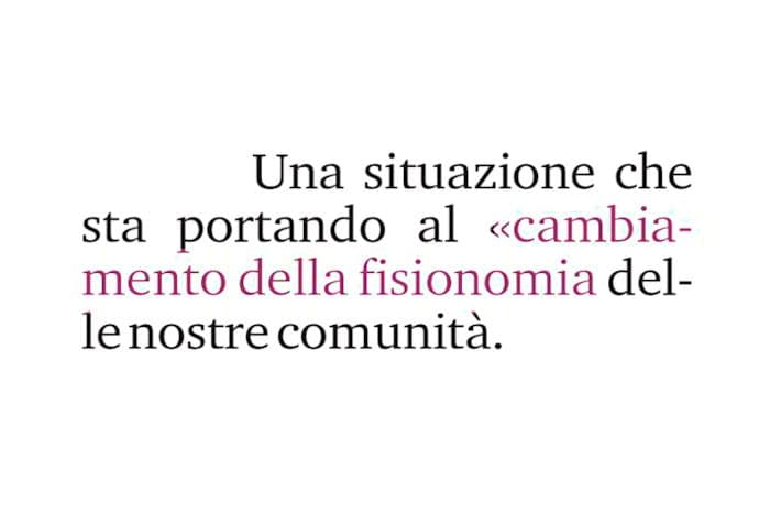 cambiamenti fisionomici